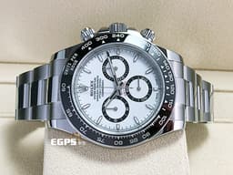 ROLEX 勞力士 Daytona 迪通拿 126500LN 陶瓷圈 126500 LN 計時碼錶 熊貓面盤 <font color=#33CCFF>最新款迪通拿、新式白熊貓面盤、新4131機芯</font> <font color=#FF0000>2024年保單</font> 不鏽鋼 <font color=#FFFF33>此錶歡迎各路錶友以 PP、AP、勞力士 來店交換，本店將以最高價評估～</font> 自動上鍊 40mm