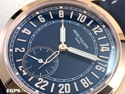 Patek Philippe 百達翡麗 PP錶 Complications 複雜功能時計 Calatrava Travel Time 旅行家 5224R-001 <font color=#33CCFF>藍色面盤</font> 兩地時間 玫瑰金 <font color=#FF0000>2024年保單</font> 5224 R <font color=#FFFF33>歡迎錶友以 PP、AP、勞力士 來店交換，本店將以最高價評估～</font> 自動上鍊 40mm