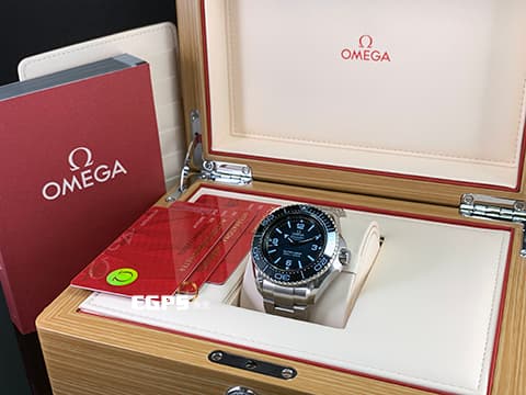 OMEGA 歐米茄 Seamaster 海馬王 215.30.46.21.03.002 PLANET OCEAN 6000米系列 21530462103002 海神波塞頓 Ultra Deep 6000米深淵的極致王者 SUMMER BLUE面盤致敬挑戰者深淵 2024年保單   自動上鍊 45.5mm