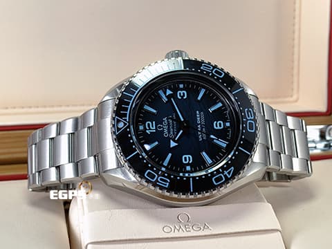 OMEGA 歐米茄 Seamaster 海馬王 215.30.46.21.03.002 PLANET OCEAN 6000米系列 21530462103002 海神波塞頓 Ultra Deep 6000米深淵的極致王者 SUMMER BLUE面盤致敬挑戰者深淵 2024年保單   自動上鍊 45.5mm