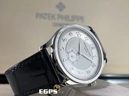 PATEK PHILIPPE 百達翡麗 PP錶  CALATRAVA PP經典的小三針款式系列 5196P-001 銀灰色面盤 5196 P 鉑金材質 手上鍊 <font color="#FF0000">2020年保單 </font>  37mm