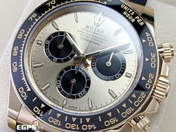 ROLEX 勞力士 Daytona 126518LN 126518 迪通拿 計時碼表 18K黃金材質 陶瓷錶圈  <font color=#33CCFF>黃金底黑圈熊貓面盤 最!最!最!新款快調錶扣!!! <font color=#FF0000>2024年新式保卡 港星余文樂配戴款</font></font> </font><font color=#FFFF33>歡迎各路錶友以 PP、AP、勞力士 來店交換，本店將以最高價評估 </font> 賽車錶 自動上鍊 40mm