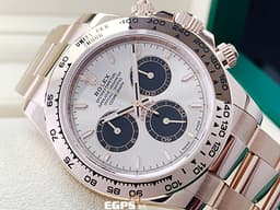 ROLEX 勞力士 Cosmograph Daytona 迪通拿 126505 玫瑰金鍊帶款 計時碼表<font color=#FF0000> 2024年保單 </font> <font color=#f1e1b5>原廠亮黑色計時盤及日亮金色面盤 </font> <font color=#FFFF33> 此錶歡迎各路錶友以 PP、AP、勞力士 來店交換，本店將以最高價評估～</font> 自動上鍊 40mm