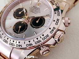 ROLEX 勞力士 Cosmograph Daytona 迪通拿 126505 玫瑰金鍊帶款 計時碼表<font color=#FF0000> 2025年新式綠卡 </font> <font color=#f1e1b5>原廠亮黑色計時盤及日亮金色面盤 </font> 自動上鍊 40mm