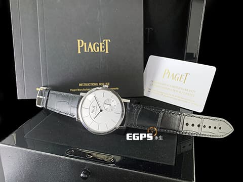 PIAGET 伯爵 Altiplano 超薄 白K金材質 G0A35130  微型自動盤  自動上鍊腕錶  超薄腕錶  2024年保單 白K金材質 超薄自動上鏈 22K玫瑰金擺陀 小秒針時間指示 43mm