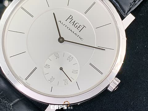 PIAGET 伯爵 Altiplano 超薄 白K金材質 G0A35130  微型自動盤  自動上鍊腕錶  超薄腕錶  2024年保單 白K金材質 超薄自動上鏈 22K玫瑰金擺陀 小秒針時間指示 43mm