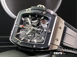 Hublot 宇舶 Spirit of Big Bang 大爆炸 靈魂系列 641.NM.0173.LR 計時碼表 鈦金屬 陶瓷錶框 鏤空面盤 <font color="#ff0000">2019年保單 </font>自動上鍊 42mm