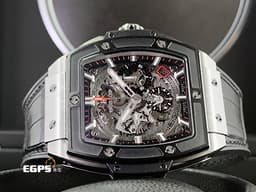 Hublot 宇舶 Spirit of Big Bang 大爆炸 靈魂系列 641.NM.0173.LR 計時碼表 鈦金屬 陶瓷錶框 鏤空面盤 <font color="#ff0000">2019年保單 </font>自動上鍊 42mm