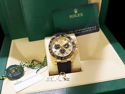 ROLEX 勞力士 Daytona 116518 LN 宇宙計時型 116518LN 迪通拿 計時碼表 18K黃金 金色面盤 陶瓷圈 <font color="#FF0000"> 港星余文樂結婚配戴款，2020年保單，新式保卡&nbsp;</font>自動上鍊 40mm
