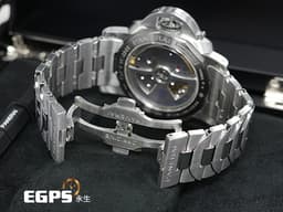 PANERAI 沛納海 Luminor Marina 1950 PAM00722 三日鍊 PAM722 小秒針 <font color="#EA7500">菸草色時標</font> 經典三明治面盤 <font color="#FF0000">透明錶背 鍊帶款 2021年保單 台灣公司貨</font> 自動腕錶 42mm