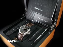 PANERAI 沛納海 Luminor 1950 PAM01537 PAM1537 GMT 三日鍊 <font color=#FF0000>2023年保單 新式保卡 經典巴黎釘紋面盤 台灣公司貨 </font> 動力顯示 自動腕錶 42mm