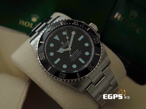 ROLEX 勞力士 Submariner 潛航者 124060 陶瓷框 黑水鬼 經典無日曆黑水鬼 2024年新式保卡  潛水錶 自動上鍊 41mm