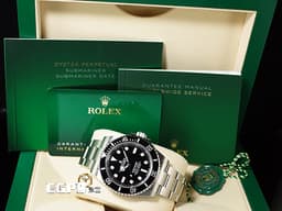 ROLEX 勞力士 Submariner 潛航者 124060 陶瓷框 黑水鬼 <font color=#9fdcea>經典無日曆黑水鬼</font> <font color=#FF0000>2024年新式保卡 </font> 潛水錶 自動上鍊 41mm