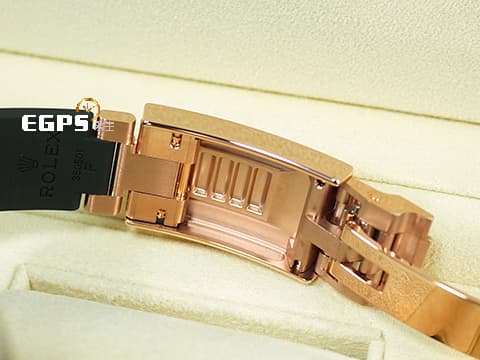 ROLEX 勞力士 Yacht-Master 40 蠔式 遊艇名仕型 126655 永恆玫瑰金 Cerachrom黑色陶瓷字圈 3235機芯 搭配Glidelock延展系統潛水錶扣 2022年新式綠卡 自動腕錶 40mm