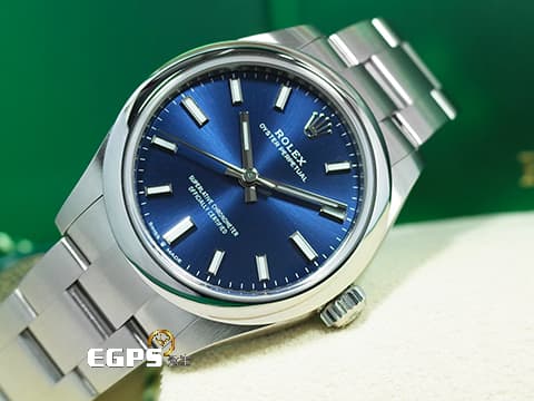 ROLEX 勞力士 Oyster Perpetual 31 蠔式恆動型 277200 亮藍色面盤 柱狀時標 經典 OP31 不鏽鋼 2024年保卡 自動上鍊 31mm