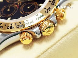 ROLEX 勞力士 Cosmograph Daytona 宇宙計時型 迪通拿 116503 計時碼錶 <font color="#f5dea8">18K黃金 半金款</font> 黑色面盤 <font color="#FF0000">2018年</font>&nbsp;賽車錶 自動上鍊 40mm