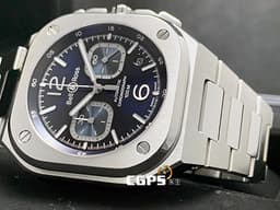 Bell & Ross 柏萊士 Urban系列 BR05 Chrono Blue 計時碼表 <font color=#4169e1>藍色放射太陽紋面盤</font> BR05C-BU-ST/SST 不鏽鋼 <font color=#FF0000> 2024年保單 台灣公司貨 </font> 自動上鍊 40mm