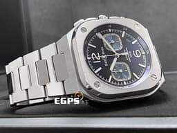 Bell & Ross 柏萊士 Urban系列 BR05 Chrono Blue 計時碼表 <font color=#4169e1>藍色放射太陽紋面盤</font> BR05C-BU-ST/SST 不鏽鋼 <font color=#FF0000> 2024年保單 台灣公司貨 </font> 自動上鍊 40mm