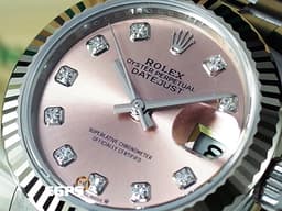 ROLEX 勞力士 DateJust 279174 蠔式日誌型 不鏽鋼材質 <font color="#f8d3d3">原廠鑽石時標粉紅色面盤</font>&nbsp;<font color="#FF0000">2023年新式保卡 紀念型錶帶</font> 自動上鍊 28mm