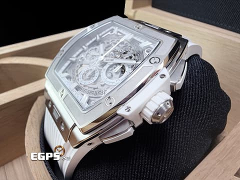 Hublot宇舶 SPIRIT OF BIG BANG 大爆炸 642.NE.2010.RW 極致輕薄鈦金屬材質 鏤空面盤 鏤空日期窗數字環 全鈦金屬噴砂錶圈 2026年電子保單 自動上鍊 42mm