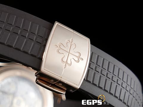 Patek Philippe 百達翡麗 PP錶 Aquanaut 海底探險家 5164R-001 玫瑰金材質 2025年保單 巧克力色格紋面盤 二地時間 畫夜顯示 自動上鏈 40mm