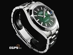 ROLEX 勞力士 Datejust 41 蠔式日誌型 DJ41 126300 不鏽鋼材質 <font color="#058703">Green Ombre 漸層綠色</font> <font color="#ff0000">2026年保卡</font> 自動上鍊 41mm