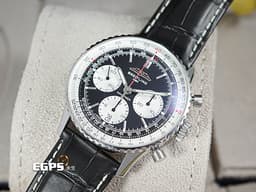 BREITLING 百年靈 Navitimer B01-Chronograph 41 航空計時 AB0139 計時碼表 不鏽鋼 AB0139211B1P1 <font color="#05f0f0">經典環形飛行滑尺 黑色熊貓面盤</font><font color="#FF0000"> 自製B01機芯 2026年保卡 </font> 自動上鍊 飛行錶 41mm