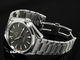 OMEGA 歐米茄 Seamaster 海馬 Aqua Terra 150 系列 23110392106001 <font color="#d8eaee">深灰色甲板紋面盤</font> 大三針 不鏽鋼材質 同軸擒縱 自動上鍊 38.5mm