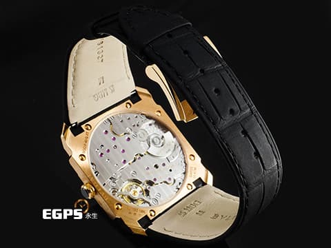 BVLGARI 寶格麗 OCTO Finissimo 103286 18K玫瑰金材質 超薄 鉑金微型自動盤 小秒針 2020年保卡 自動上鍊 40mm