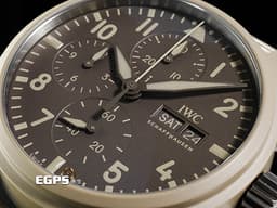 IWC 萬國錶 Pilot's 飛行員系列 TOP GUN <font color="#f9e7c8">海軍空戰部隊計時腕錶41 莫哈韋沙漠特別版 沙漠色陶瓷材質</font> IW389402 <font color="#ff0000">2025年保卡</font> 自動上鍊 41.9 mm