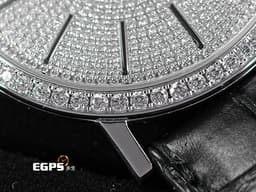 PIAGET 伯爵 Altiplano Small Seconds 小秒針 P10522 <font color="#FF0000">精鑲</font><span style="color: rgb(255, 0, 0);">絕美</span><font color="#FF0000">鑽石錶圈、</font><span style="color: rgb(255, 0, 0);">精鑲</span><font color="#FF0000">滿天星面盤</font> 18K白金材質 <font color="#fafa01">經典838P超薄小三針機芯</font> 手上鍊 40mm
