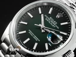 ROLEX 勞力士 Datejust 36 蠔式日誌型 DJ36 126200 不鏽鋼材質 <font color="#058703">Green Ombre 漸層綠色</font> <font color="#ff0000">2026年保卡</font> 自動上鍊 36mm