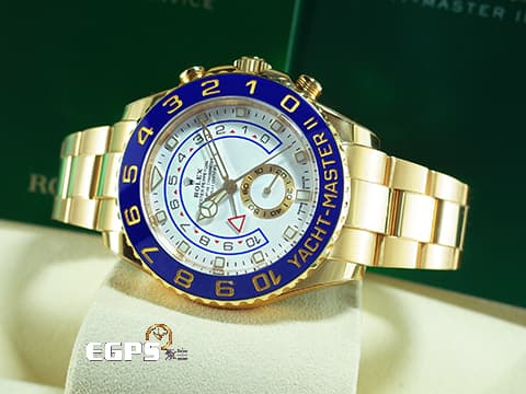 ROLEX 勞力士 Yacht-Master II 遊艇名仕 116688 18K黃金材質 帆船倒數計時 陶瓷框 絕版系列 大遊艇 賓士針款 2019年保卡 自動上鍊 44mm