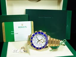 ROLEX 勞力士 Yacht-Master II 遊艇名仕 116688 18K黃金材質 帆船倒數計時 陶瓷框 <font color="#fafa01">絕版系列 大遊艇 賓士針款</font> <font color="#ff0000">2019年保卡</font> 自動上鍊 44mm