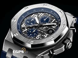 Audemars Piguet AP錶 愛彼錶 Royal Oak Offshore 皇家橡樹離岸型 不鏽鋼材質<font color="#FF0000"> </font>26470ST.00.A028CR<font color="#FF0000"> 2020年新式保卡 </font><font color="#0582f5">海軍藍 <font style="">深藍色計時小錶盤</font></font><font color="#2828FF" style="color: rgb(255, 0, 0);"> </font>自動上鍊 42mm
