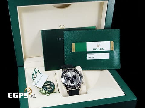 ROLEX 勞力士 Daytona 116519LN 迪通拿 18K白金材質 陶瓷圈 梁家灰 停產款 灰色熊貓面盤 2018保卡 計時碼表 自動上鍊 40mm