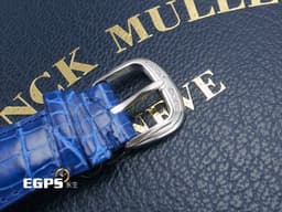 FRANCK MULLER 法蘭穆勒 Double Mystery 神秘 藍色 DM 42 D 1R CD 18K白金 大鑽圈 <font color="#05f0f0"> 原鑲滿天星鑽石面盤、大鑽圈、鑽耳、鑽扣</font><font color="#FF0000"> 新錶參考訂價:3,444,000元  </font>自動上鍊 42mm
