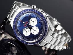 OMEGA 歐米茄 speedmaster 超霸 Tokyo Olympics <font color="#FF0000">東京奧運限量款,日本專賣店限定發售 2021年保單</font> 52230423003001 計時碼錶 <font color="#2828FF">藍色</font>熊貓面盤 手上鍊 42mm