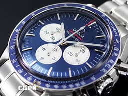 OMEGA 歐米茄 speedmaster 超霸 Tokyo Olympics <font color="#FF0000">東京奧運限量款,日本專賣店限定發售 2021年保單</font> 52230423003001 計時碼錶 <font color="#2828FF">藍色</font>熊貓面盤 手上鍊 42mm