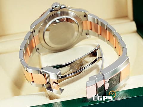 ROLEX 勞力士 Yacht-master 116621 遊艇名仕型 18K玫瑰金與不鏽鋼材質 半金款 巧克力色面盤 2018年12月保卡 自動上鍊 40mm