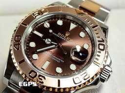 ROLEX 勞力士 Yacht-master 116621 遊艇名仕型 18K玫瑰金與不鏽鋼材質 半金款 <font color="#EA7500">巧克力色面盤</font> <font color="#FF0000">2018年12月</font><font color="#FF0000" style="font-size: 10pt;">保卡</font><span style="font-size: 10pt;"> 自動上鍊 40mm</span>
