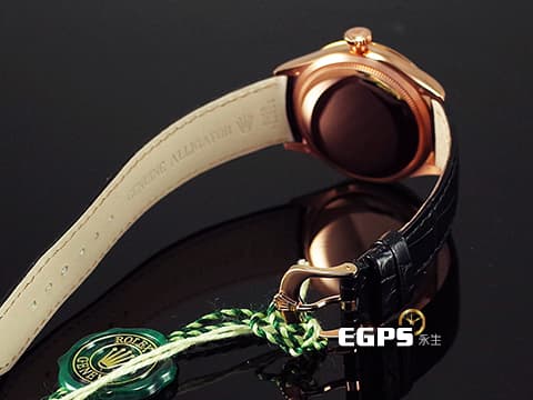 ROLEX 勞力士 Cellini 徹里尼 50605 永恆玫瑰金材質 50605RBR 大三針 已停產稀有鑲鑽款 原廠鑲嵌鑽石錶圈、時標 2019年保卡 自動上鍊 39mm