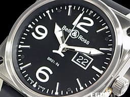 BELL&ROSS柏萊士錶 INSTRUMENTS系列 BR01-96-S Grande Date 不鏽鋼材質 <font color="#ff0000">方形航空儀表造型 大日期窗 阿拉伯數字+棒狀時標</font> 自動上鍊 46mm