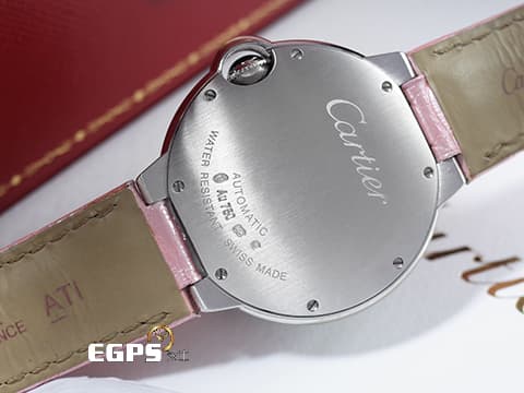 CARTIER 卡地亞 Ballon Bleu 藍氣球 WE900651 18K白金材質 原廠鑲嵌鑽石錶圈 銀白色面盤 台灣公司貨 新錶定價:1,050,000 元 自動上鍊 36mm