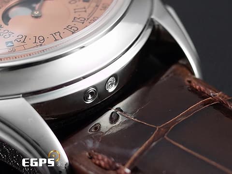 Patek philippe 百達翡麗 PP 5270P-001 鉑金材質 5270P Platium 萬年曆 月相顯示 計時功能 超複雜功能時計系列 消失在百達翡麗官網 停產絕跡的誘人鮭魚 傳奇經典鮭魚色面盤 2021年保單 手上鍊 41mm