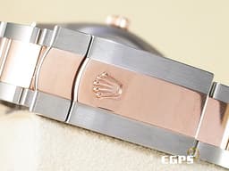 ROLEX 勞力士 蠔式 Datejust 126231 永恒玫瑰金 半金款 <font color="#05f0f0">銀灰色放射紋面盤 原廠鑲鑽羅馬數字VI及IX</font> <font color="#ff0000"> 2023年保卡</font> 自動上鍊 36mm