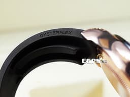 ROLEX 勞力士 Cosmograph Daytona 宇宙計時型 迪通拿 116515LN 永恆玫瑰金材質 <font color="#D2691E">絕版巧克力色面盤 阿拉伯數字時標</font> 計時碼表 陶瓷錶圈 <font color="#FF0000">2017年保卡 Oysterflex橡膠錶帶</font> 賽車錶 自動上鍊 40mm