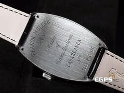 Franck Muller 法蘭穆勒 FM 不鏽鋼材質 經典酒桶型 Casablanca 8881 B C DT <font color="#05f0f0">精鑲鑽圈</font> 自動上鍊 39.5x56mm