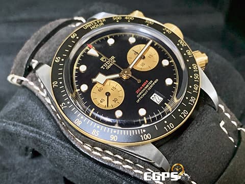 TUDOR 帝舵 BLACK BAY CHRONO S&G 計時碼錶 79363N-0002 18K黃金材質 半金款 自製機芯 S&G 周杰倫配戴款 2025年保卡 自動上鍊 41mm
