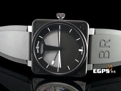 Bell & Ross 柏萊士 Instruments系列 Horizon BR01-92-SHO 水平儀 姿態儀 PVD不鏽鋼材質 全球限量999只 飛行錶 自動上鍊 46mm